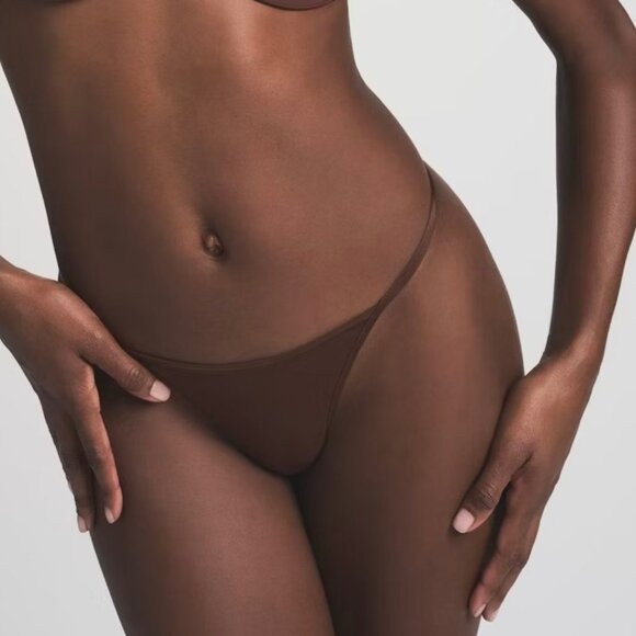 SKIMS Fits Everybody T-String Thongs Lot of 3 Rose Clay Teal Cocoa XS - Picture 2 of 10